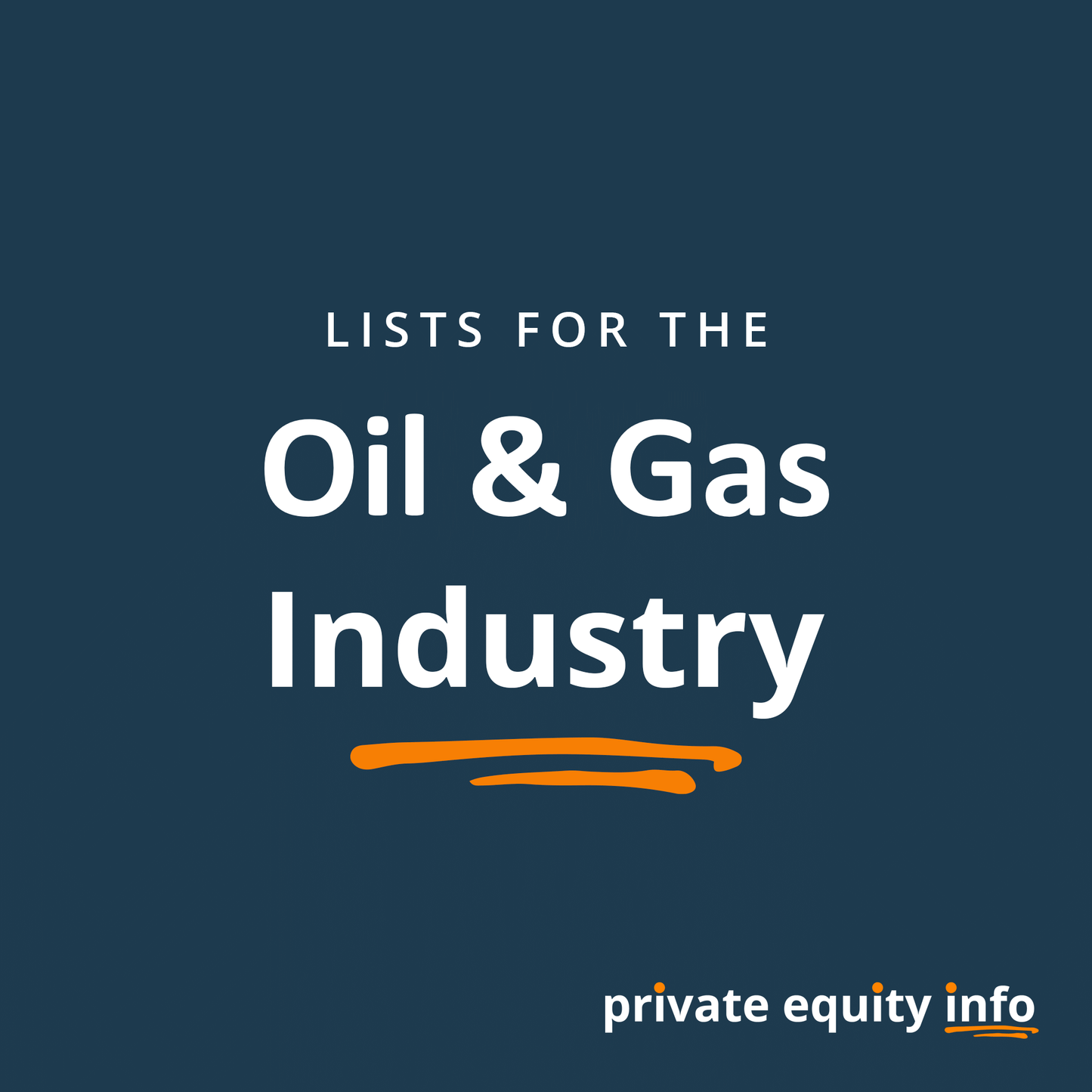 Private equity oil and gas m&A list