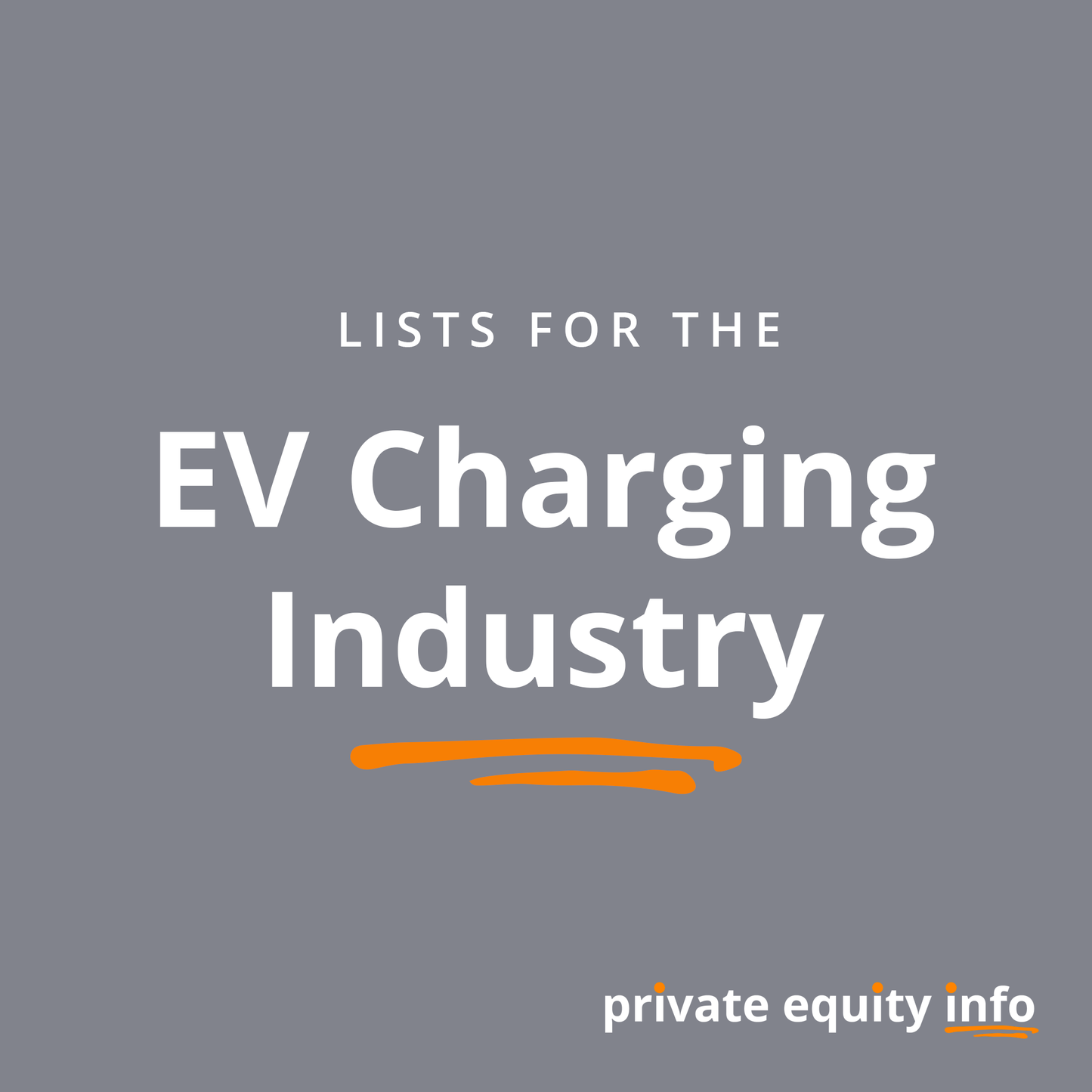 List of Private Equity Firms in Electric Vehicle Charging